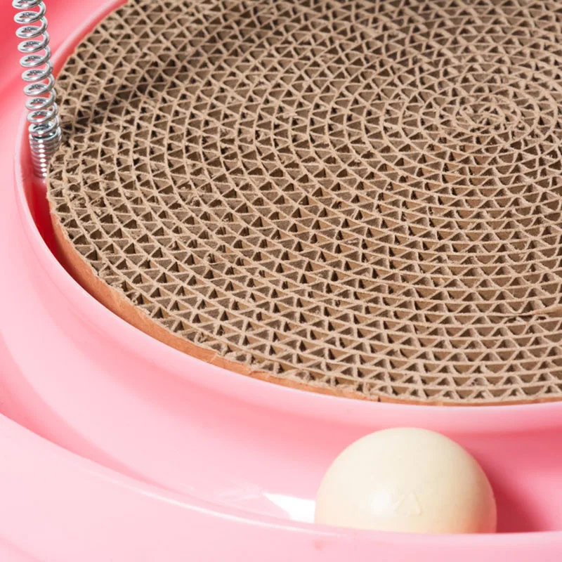 Горячая кошка котенок турбо Когтеточка доска игрушка с мячом мышь обучение