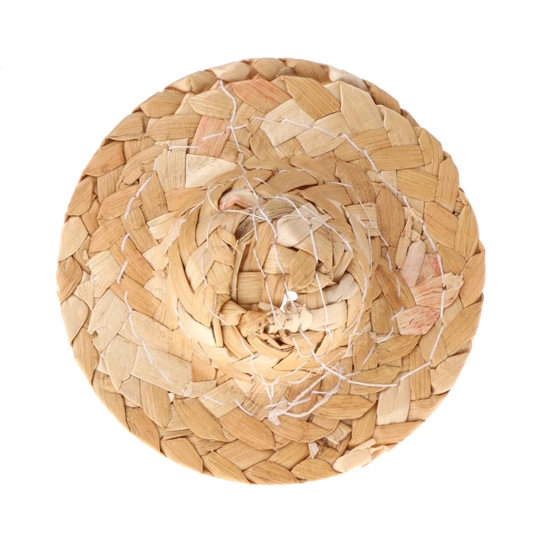 NEW 1PC Handmade Straw Woven Hat Adjustable For Parrot Birds Accessories Fashionable birds accessoires | Дом и сад