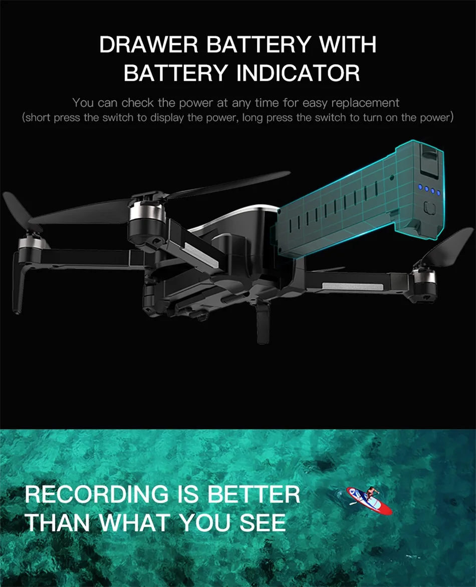 Бесщеточный 4K Дрон с 5G wifi FPV HD камерой 25 минут полёт gps Дрон камера RC Квадрокоптер Вертолет VS SG906 F11 E520S S167