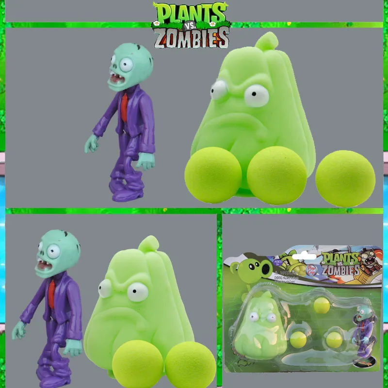 Горячая продажа последнего стиля ручных офисных игр PVZ Plants vs Zombies Peashooter PVC Action Figure toys Model лучшие рождественские подарки.
