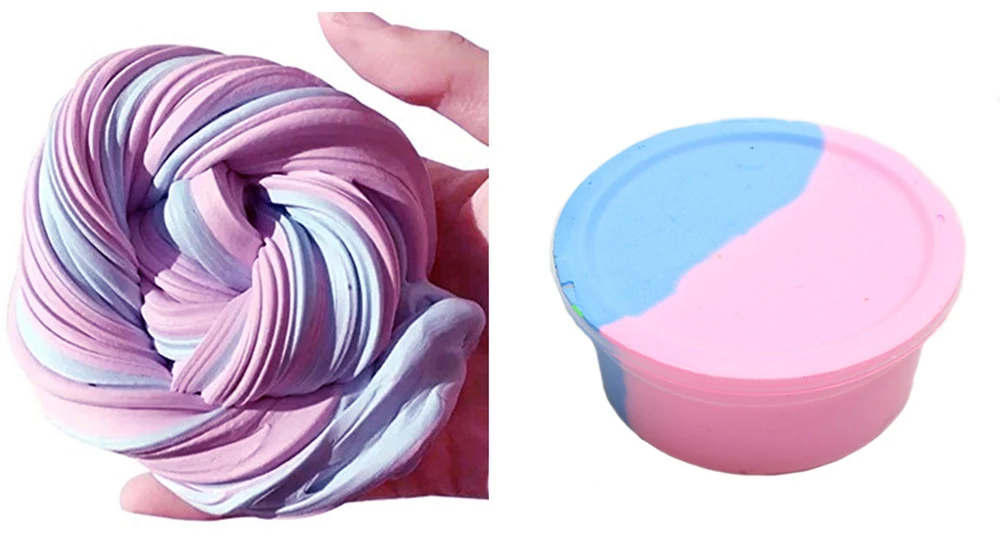 DIY пушистая коробка для слизи мягкая легкая глина для моделирования полимерная слизи поставки глина песок динамический Пластилин резинка игрушки набор для детей