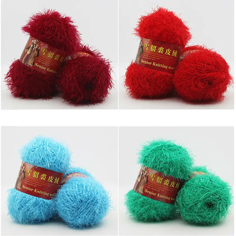 500 г/пакет ворсинок шерсть пряжа перо Феникс мех кашемир длинноволосый норковый