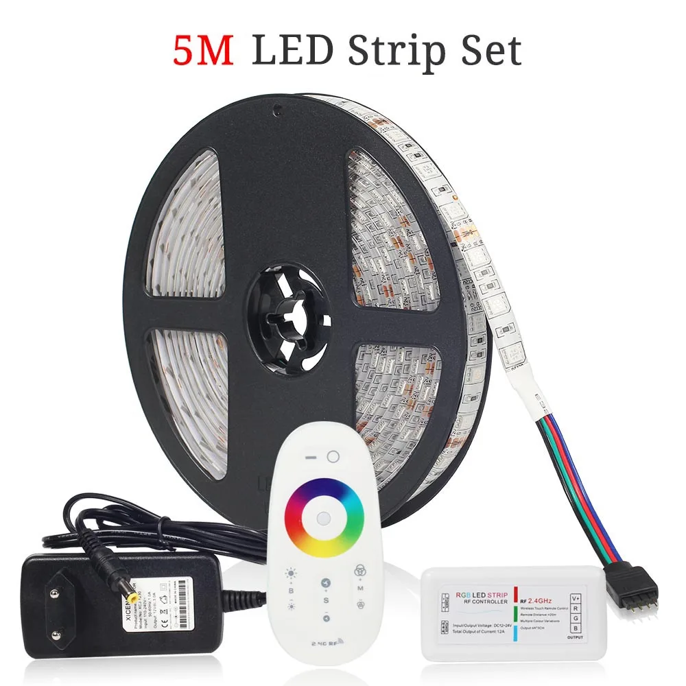 5m DC12V Светодиодные ленты 5 м/10 м/15 м/20 м Светодиодные ленты 5050 RGB RGBW rgbww 60 Светодиодный s/m 5 м/лот светодиодный гибкие полосы света - Испускаемый цвет: 5m