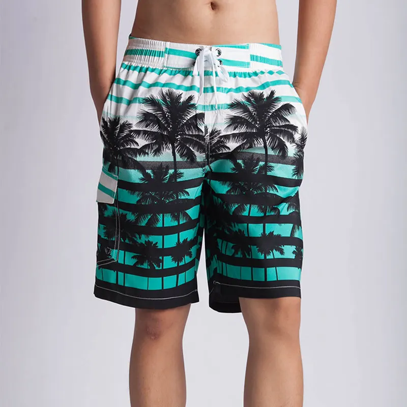 2019 размера плюс с изображением пальмового дерева Плавание одежда Для мужчин