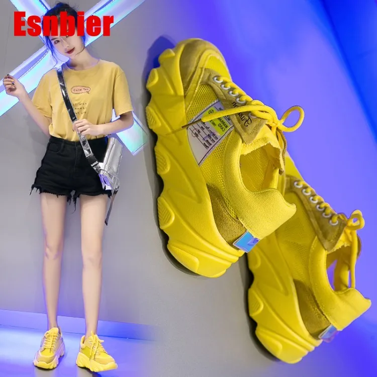 Женские кроссовки из дышащей сетки повседневная обувь для тенниса 2019|Женские и