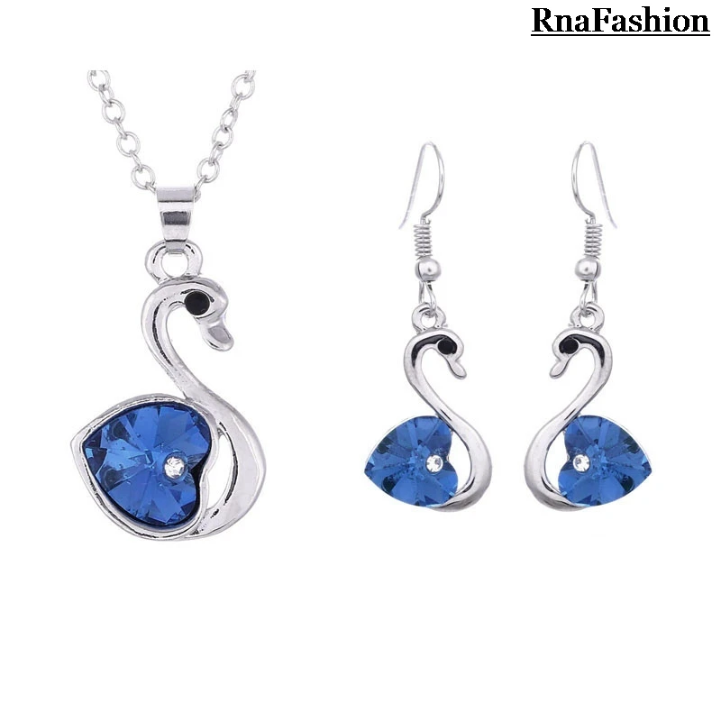 Новинка 2014 оптовая продажа Классические Подвески лебедя ожерелья висячие серьги