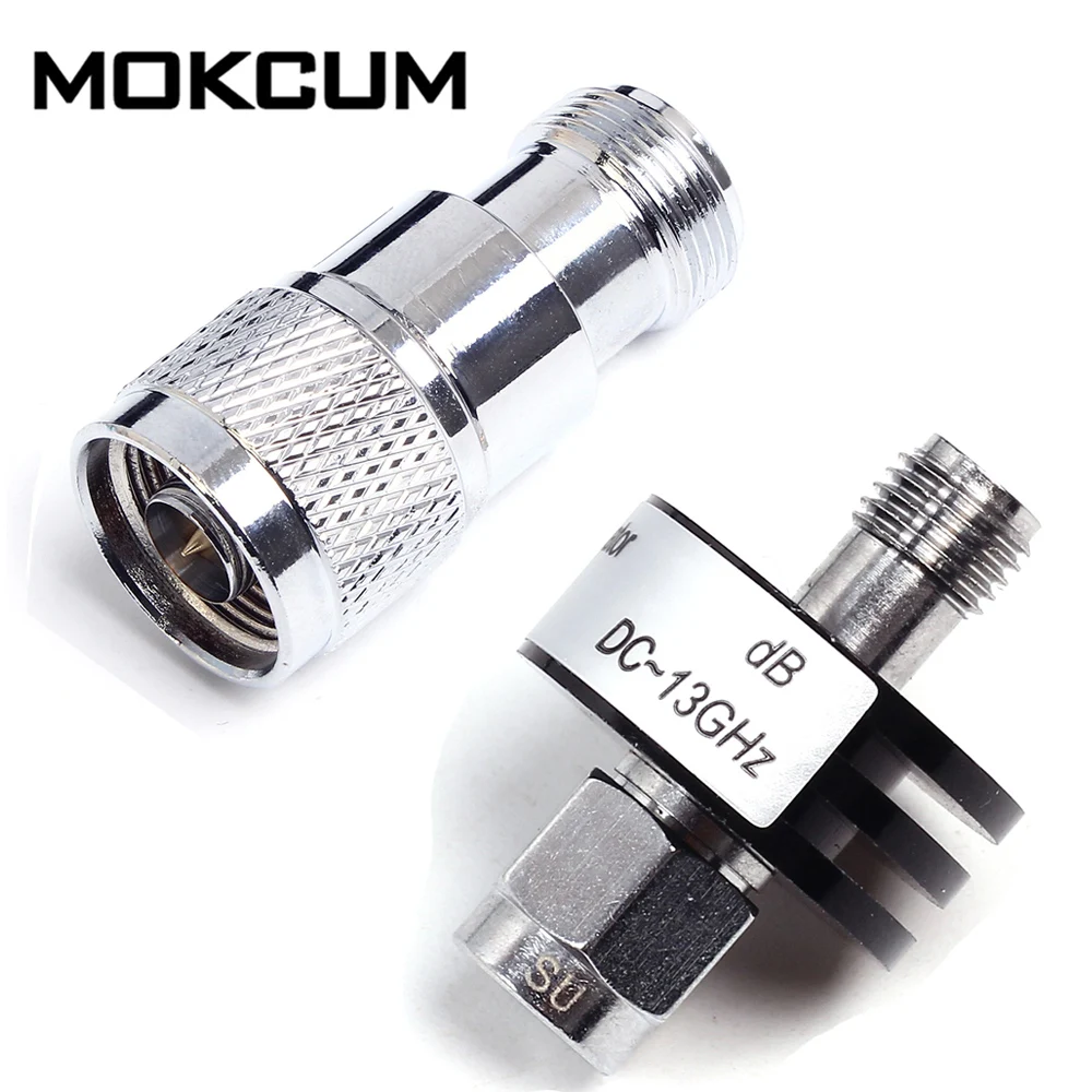 

10 дБ 20 дБ 40 дб аттенюатор DC-13GHz SMA N разъем коаксиальный Фиксированный аттенюатор 5 Вт 50 Ом аттенюатор Sma Sttenuator Kit