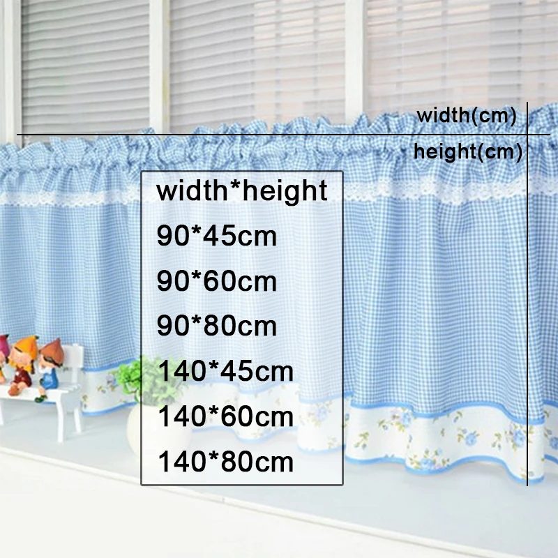 Модные вышитые кружевные декоративные шторы для кафе кухни в пасторальном стиле