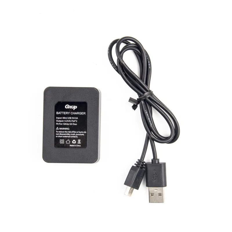 Оригинальное двойное зарядное устройство GituUP для экшн-камеры GitUp G3 Git3 G3 Duo удобно заряжает камеру GitUp G3 две батареи