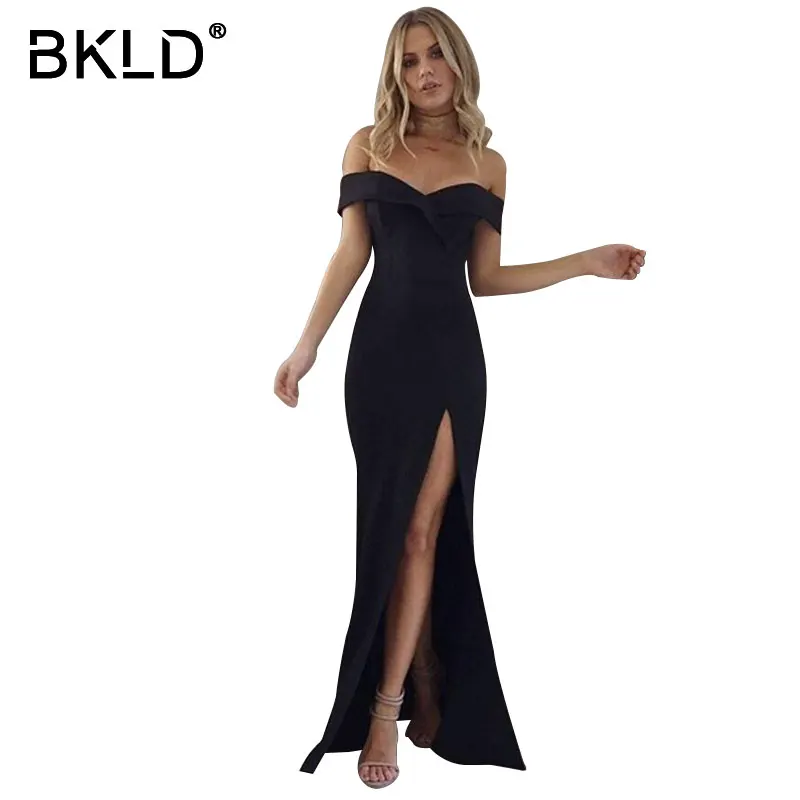 BKLD Осень Новый 2020 элегантные модные женские вечерние Футляр oткрытыe плeчи