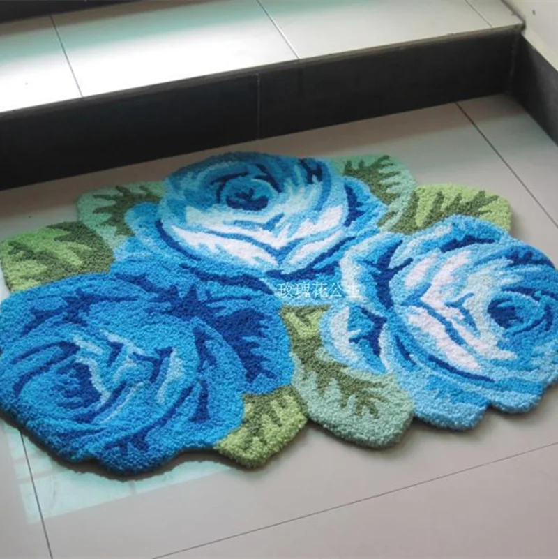 Горячие продаж высокое качество kilim ковер Искусство 3D Роза мат для спальня