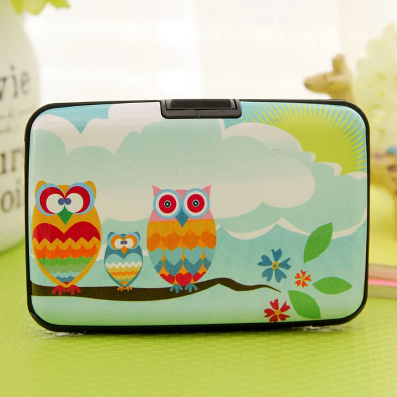 Милый мультяшный пластиковый чехол с отделением для кредитных карт милый модный