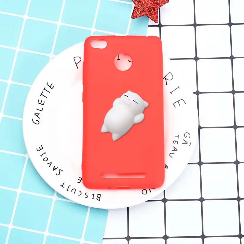 Для Xiaomi Redmi 3 S чехол Pro силиконовые милый 3D Squishy Cat Накладка для s премьер Телефонные
