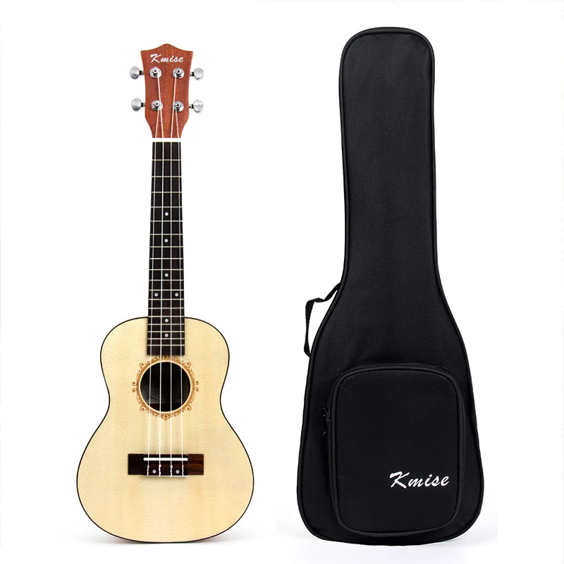 Kmise концертные Гавайские гитары укулеле из красного дерева Ukelele Uke двойное звуковое отверстие боковое отверстие 23 дюймов 18 ладов 4 струны Гавайские гитары с Gig Bag тюнер