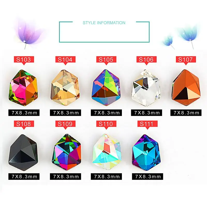 Красочные 3D украшения для дизайна ногтей своими руками Гель-лак инструмент