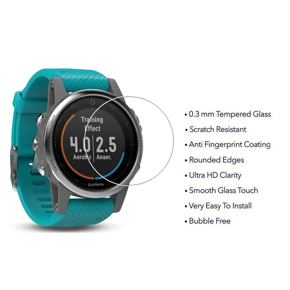 3 упаковки для Garmin Fenix 5S Премиум Закаленное стекло защиты экрана 9H 2.5D устойчивое к