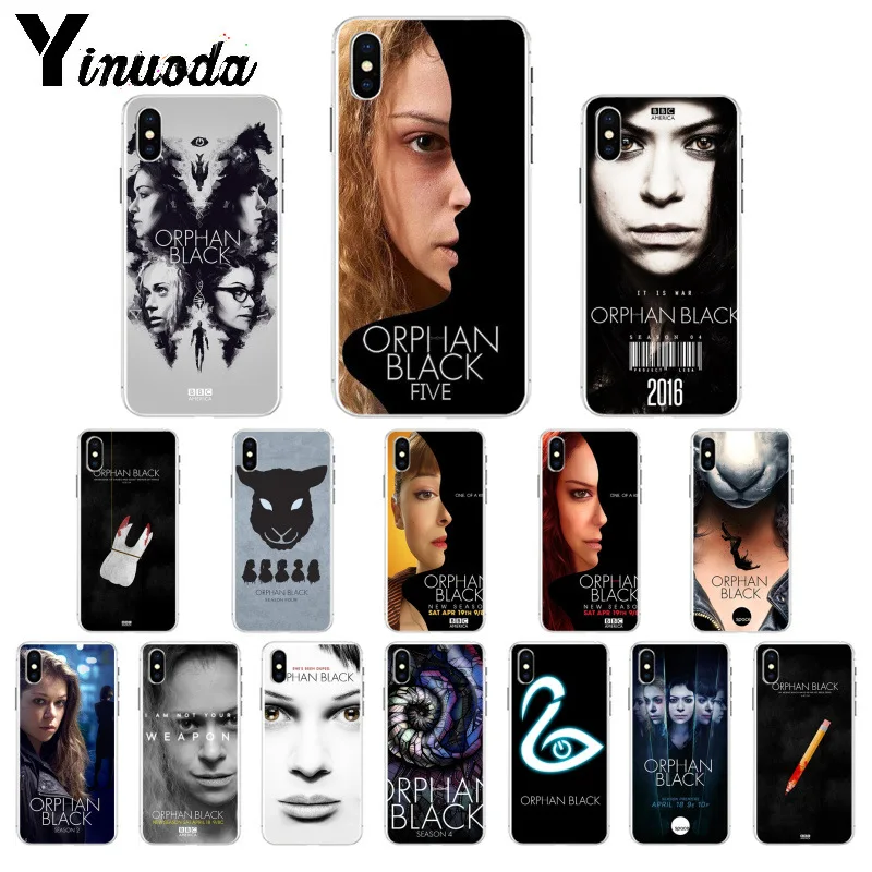 

Yinuoda Orphan Black TV show TPU Soft Silicone Phone Case Cover for Apple iPhone 8 7 6 6S Plus X XS MAX 5 5S SE XR Cover