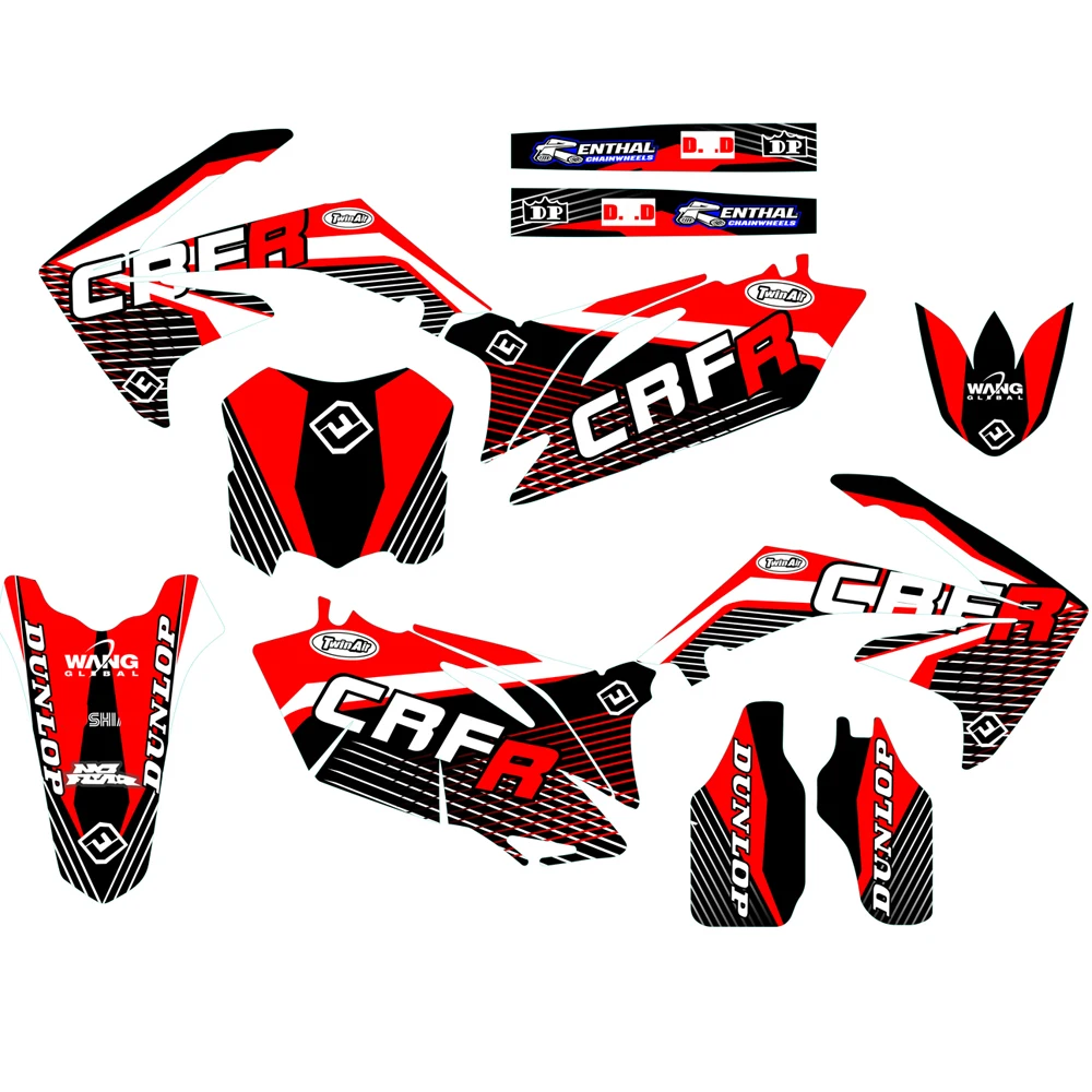 Графика фоны Наклейка для Honda CRF250R CRF250 2010 2011 2012 2013 10 13|Наклейки и стикеры| |