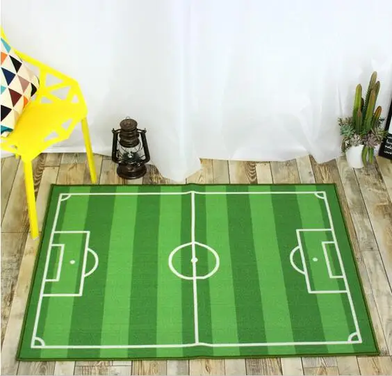 Детский коврик детский для игры в футбол зеленый|green rug|kids rugliving room carpet |