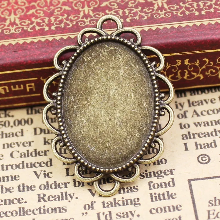 Подходит для овальных кабошонов 18x25 мм пустые оправы рамка базовый разъем сделай