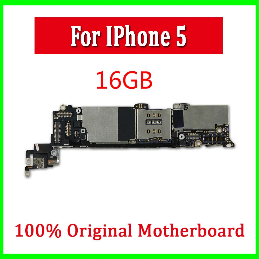 100% полностью оригинальная и разблокированная материнская плата 16G для iphone 5 5g с