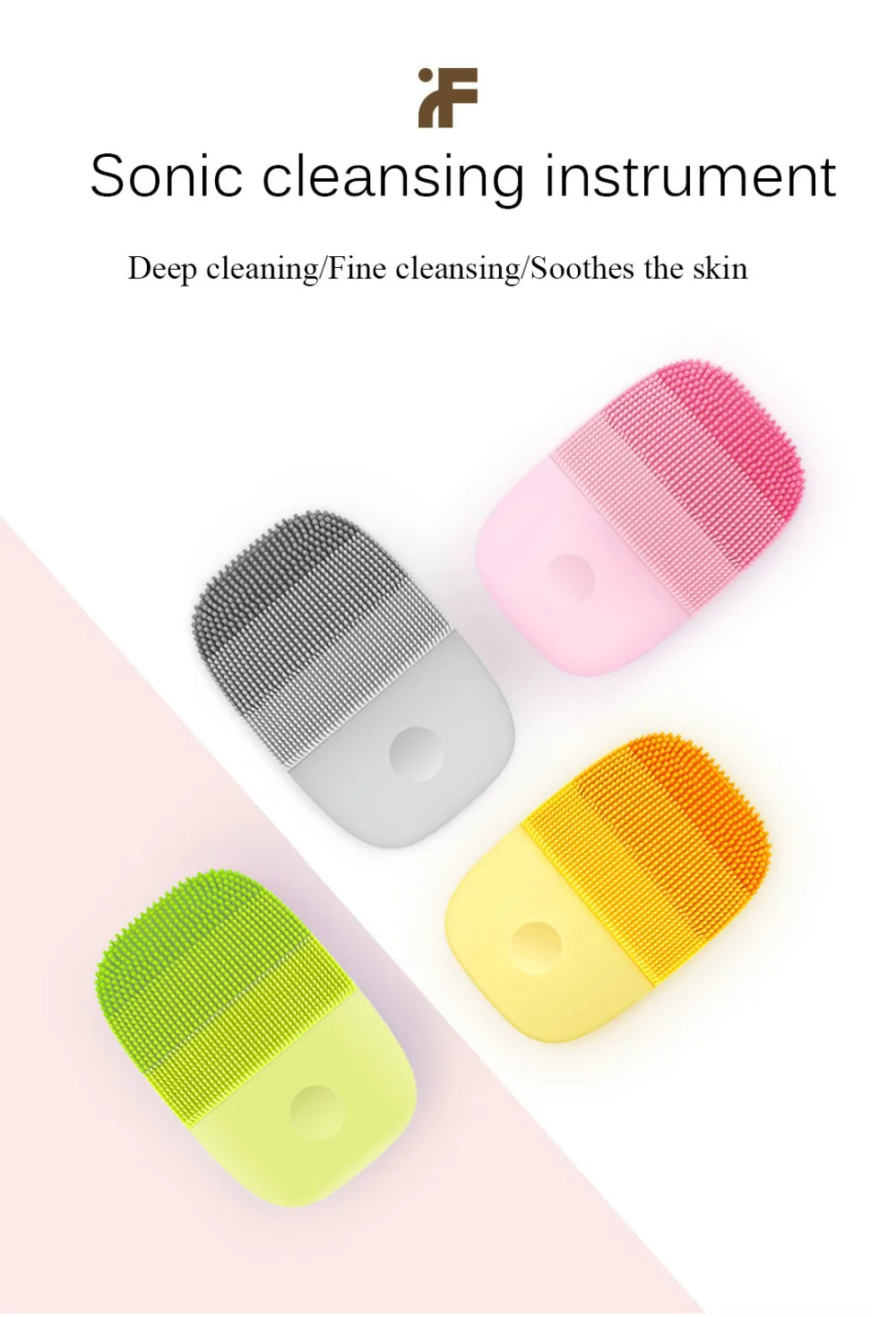 Xiaomi inFace Smart Sonic Clean электрическая глубокая дифференцированная Чистящая Щетка массажная перезаряжаемая мойка уход за лицом очиститель