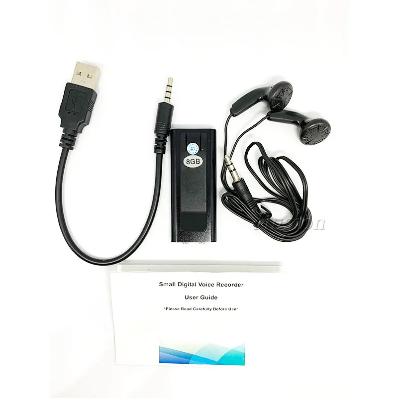 Мини цифровой диктофон с кронштейном 8 Гб USB флеш-накопитель MP3 плеер Аудио Диктофон Esipa маленький Grabadora de Voz Espion