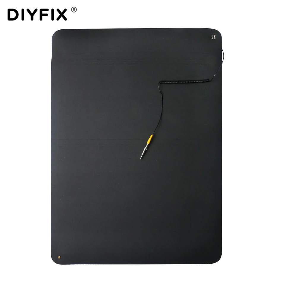 Антистатический коврик DIYFIX 710x500x2 мм с проводом для заземления на мобильный