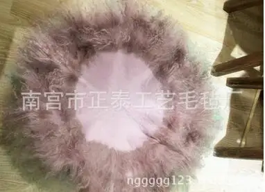 Круговой диаметр 60 см пушистый шерстяной флисовый наполнитель для корзины из