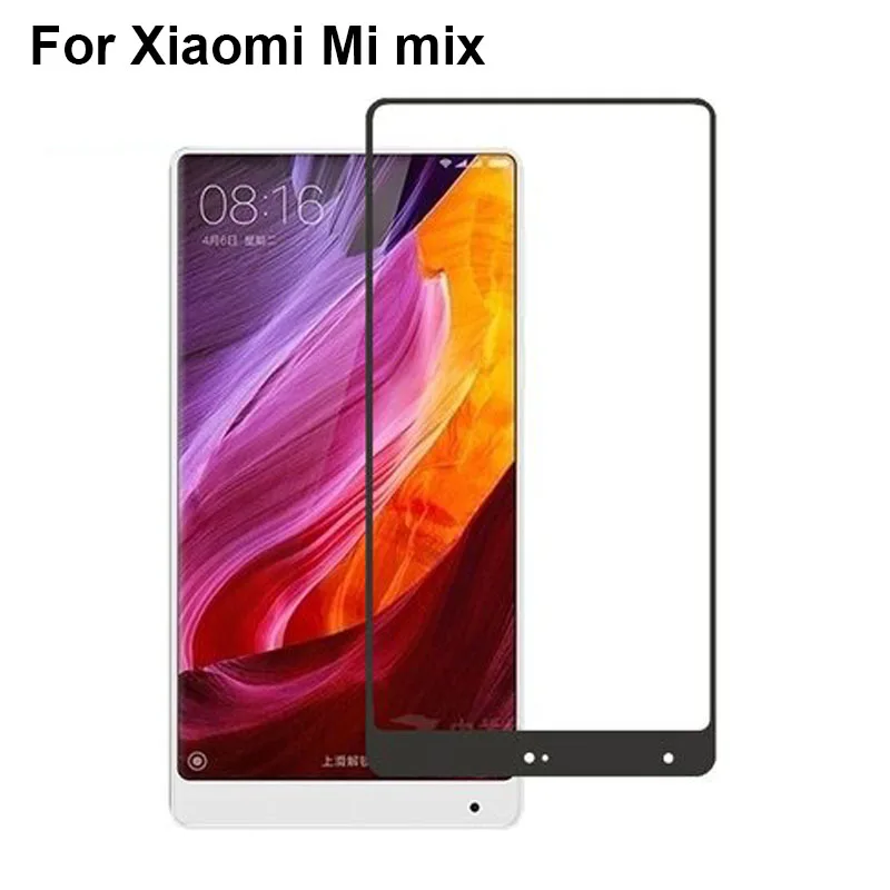 2 шт. черное полное покрытие закаленное стекло для Xiaomi Mi Mix защита экрана