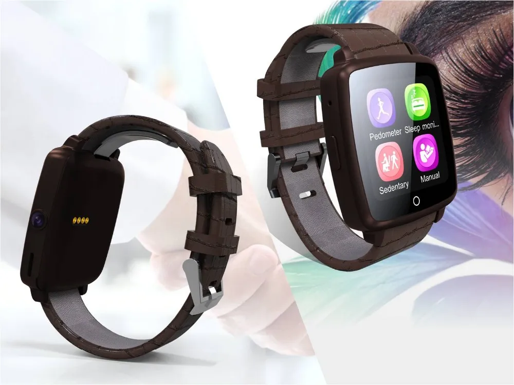 Кожаный ремешок Bluetooth шагомер «умный» браслет здоровья шагомер контроль калорий сна смартфоны Android IOS