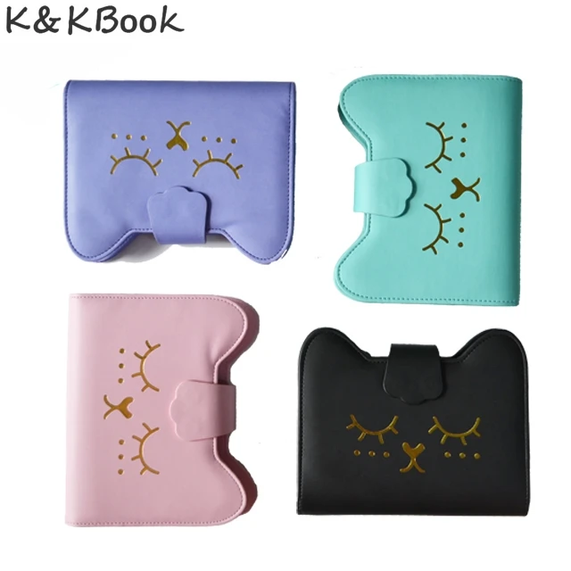 K& KBOOK KK007 Kawaii спиральный блокнот А6 связующее кольцо кожаная записная книжка-календарь планировщик Органайзер спираль милый планировщик A6