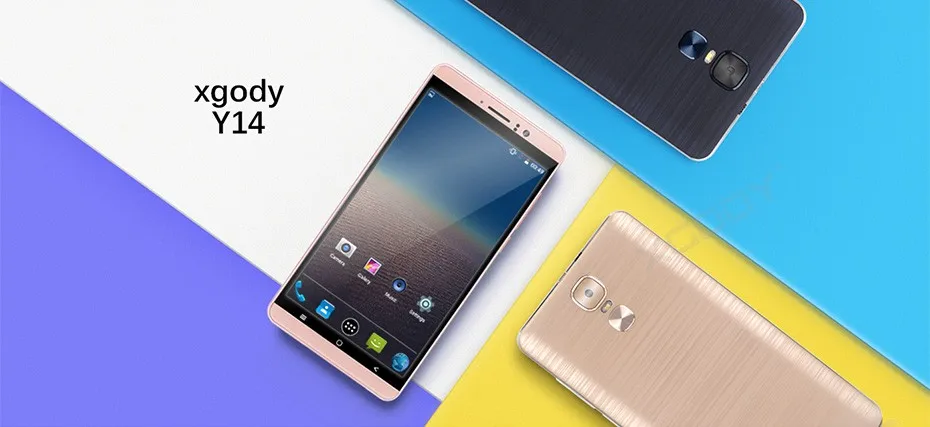 XGODY Y14 6 дюймов 3g смартфон MTK6580 четырехъядерный 1 ГБ ОЗУ 8 Гб ПЗУ Android 5,1 мобильный телефон разблокировка две sim-карты 6,0 дюймов WiFi gps