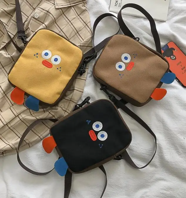 Забавная индивидуальная Милая Холщовая Сумка на плечо с рисунком из мультфильма
