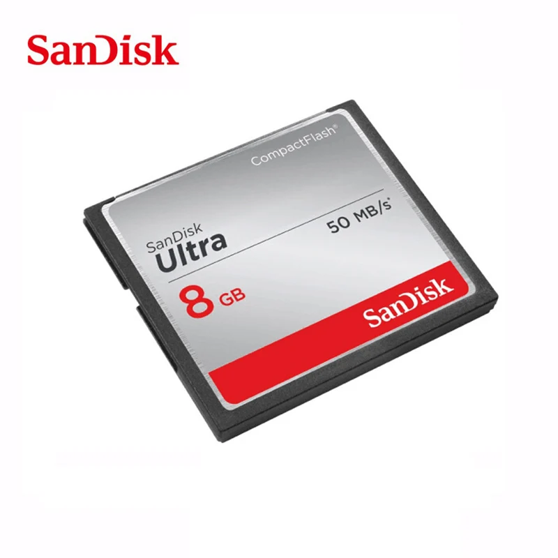 100% Оригинал SanDisk Fit Ultra CF карта в карты памяти CompactFlash card 50 МБ/с. 32 ГБ 16 8 поддержка