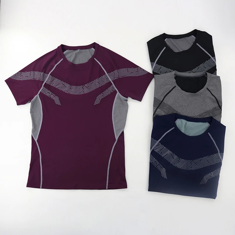 2019 Rashgard рубашка для бега Мужская футболка с коротким рукавом воздухопроницаемые