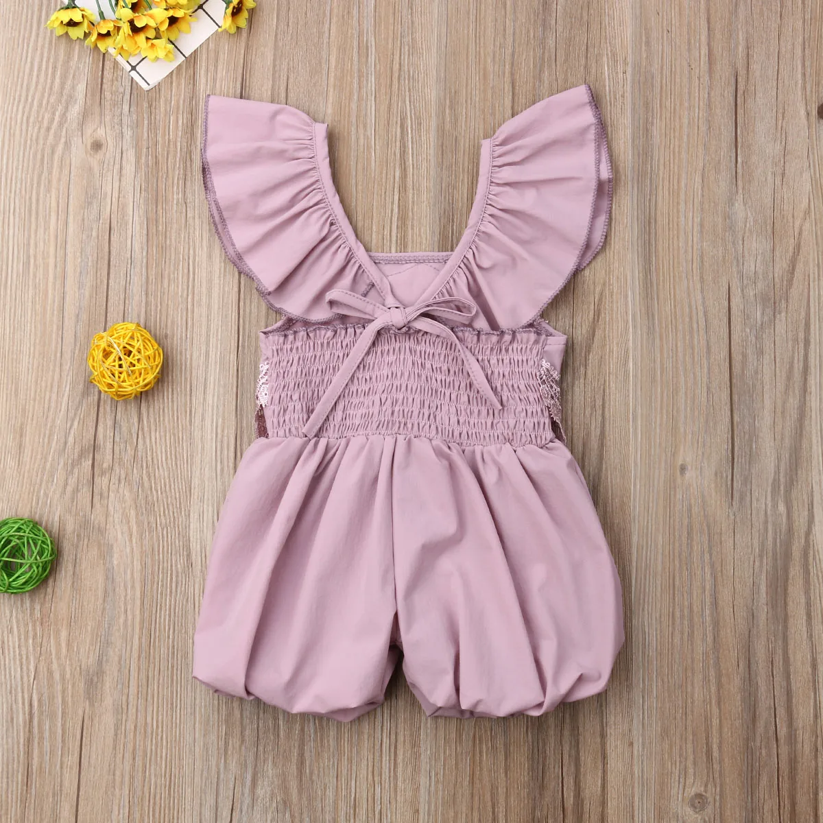 Изысканная одежда для новорожденных и малышей маленьких девочек комбинезон без