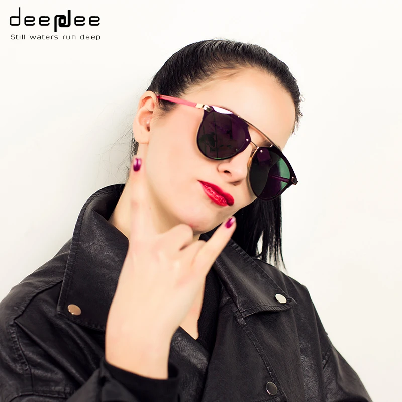 Deepdee солнцезащитные очки 2019 женские/мужские брендовые дизайнерские UV400