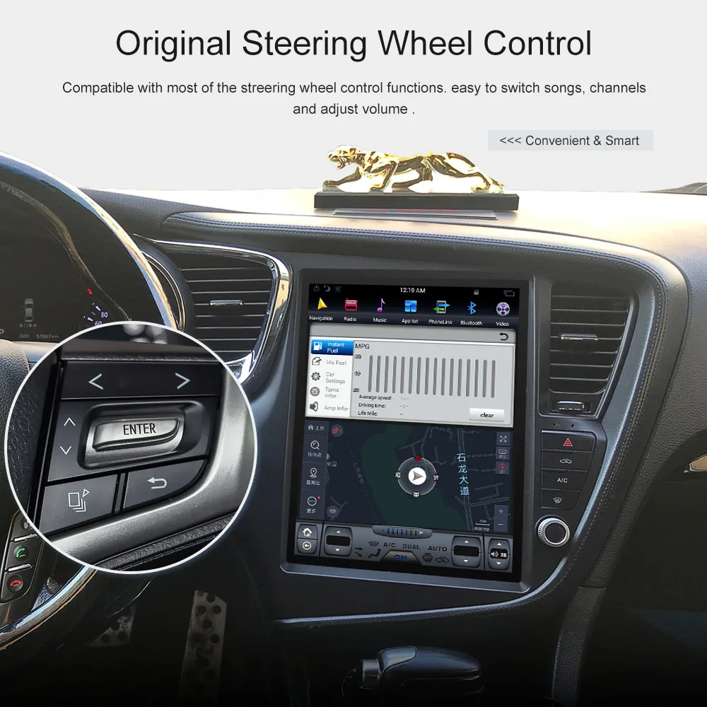 Автомобильный GPS навигатор в стиле Tesla без DVD проигрывателя для KIA Optima K5 2010 2013