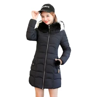 2019 new winter female jacket parka fashion suit slim long thicken cotton coat female thick large size thick womens jacket coat