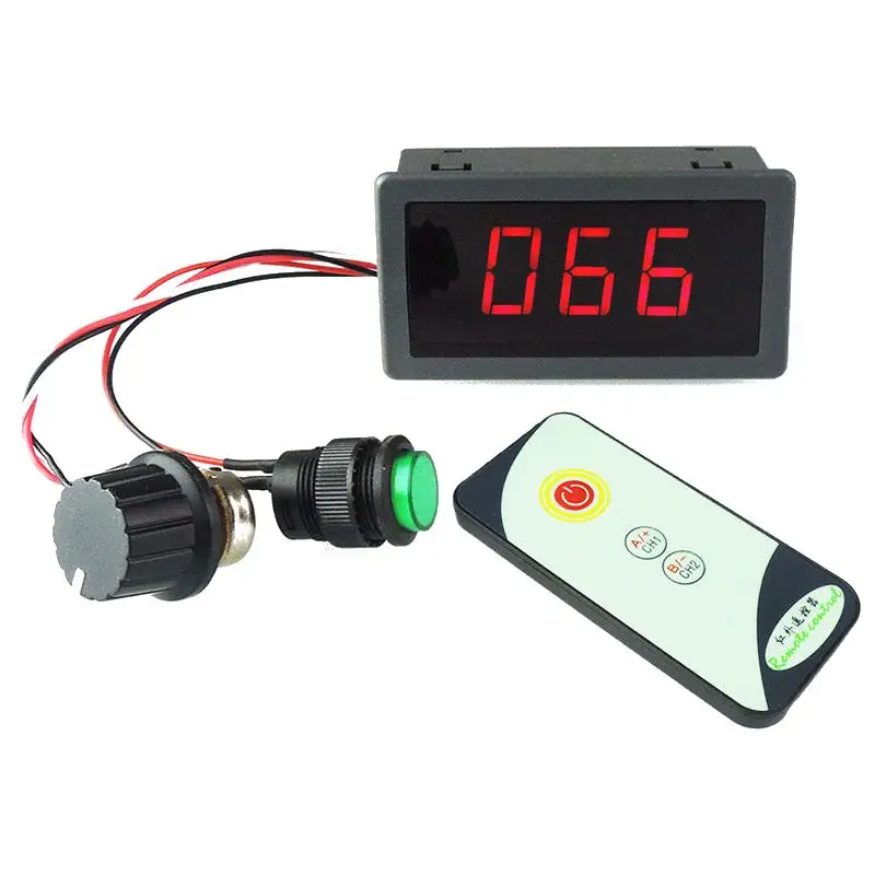 Лучшая цена Новый 6 В 12 24 PWM DC Скорость регулятор светодио дный Дисплей ИК пульт