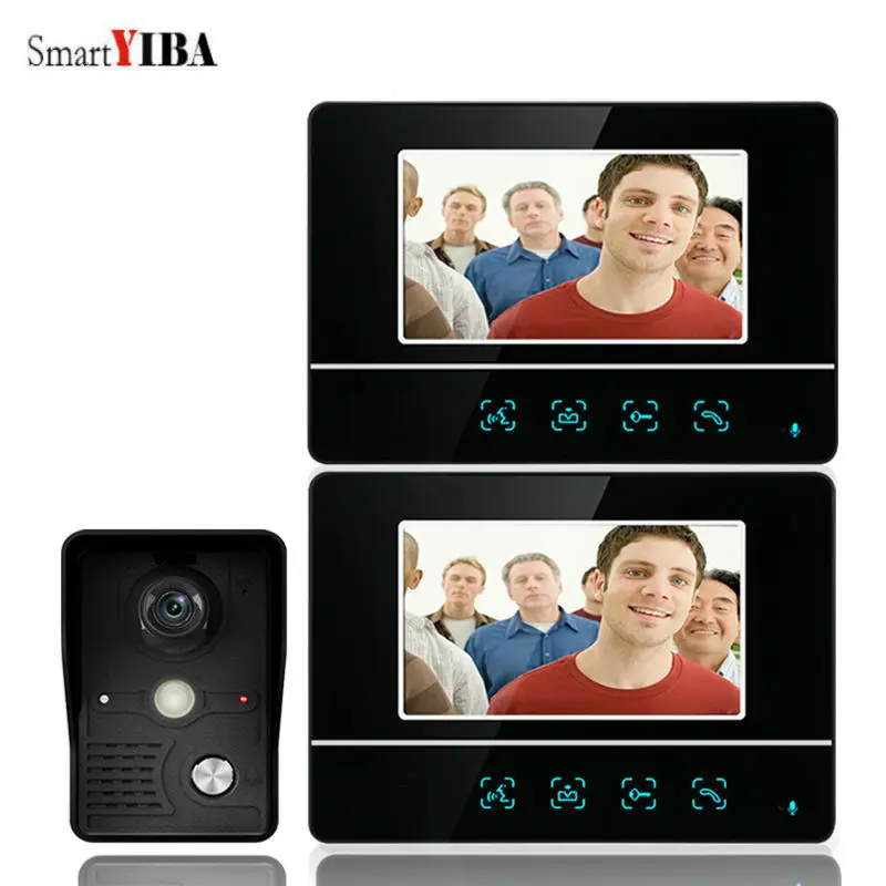 SmartYIBA 7 дюймов TFT сенсорный экран видеодомофон система входа дверной звонок