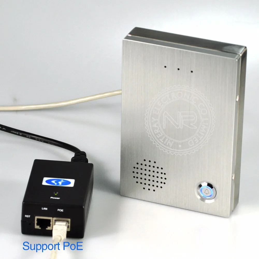 SIP-телефон двери Поддержка дверной звонок с внутренней и проводной для офиса