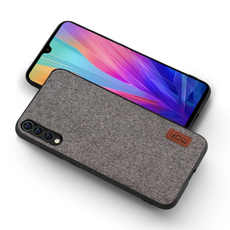 Gray Чехол для xiaomi mi 9, чехол MOFI для xiaomi mi 9 explorer, тканевый чехол для xiaomi mi 9 SE, мягкий полный Чехол mi 9, деловой чехол - Цвет: Gray