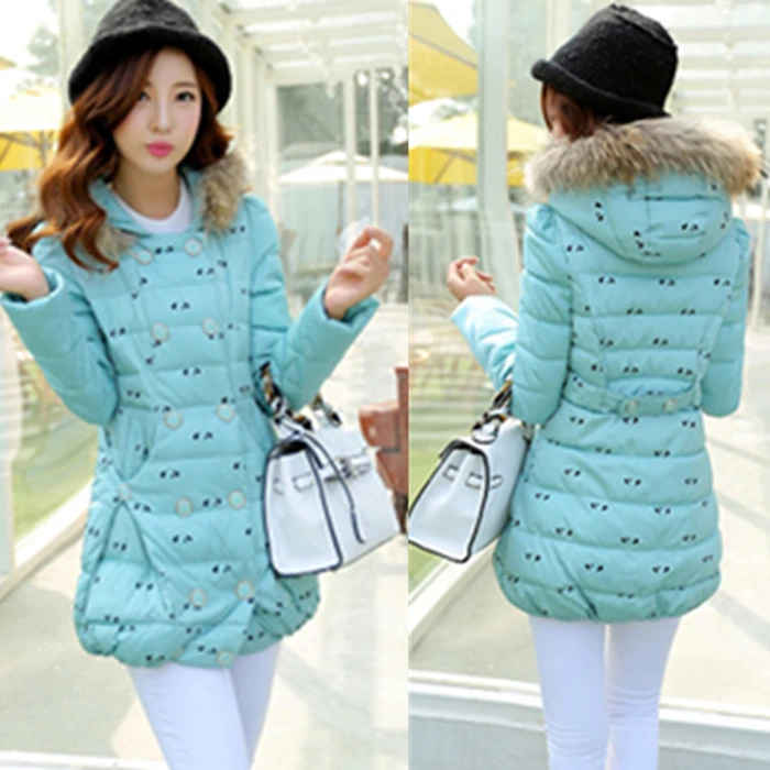 2014 large fur collar down coat medium-long female thickening slim women's gentlewomen fashion | Женская одежда