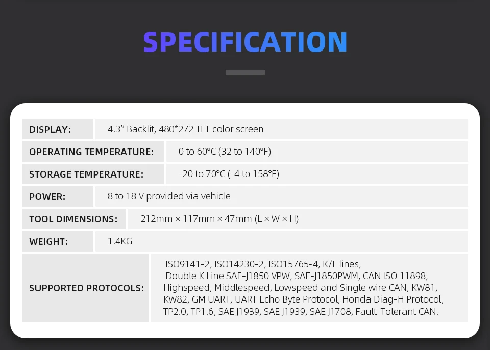 VDIAGETOOL VT600 Автомобильный сканер ключ программист одометр коррекция инструмент OBD2 автомобильный диагностический инструмент