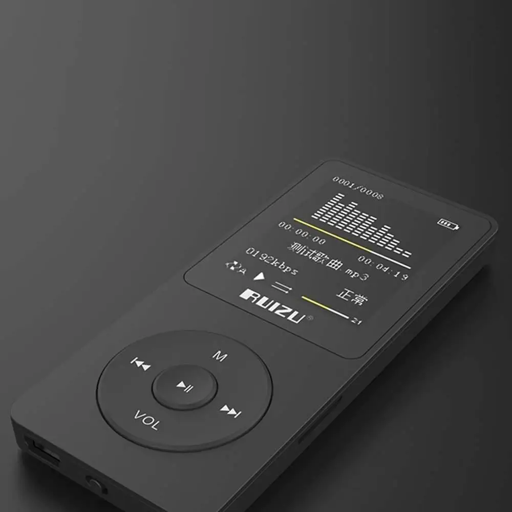 2019 1 8 "TFT экран черный RuiZu X02 HiFi 4G воспроизводитель Спортивная Музыка Mp3 плеер FM