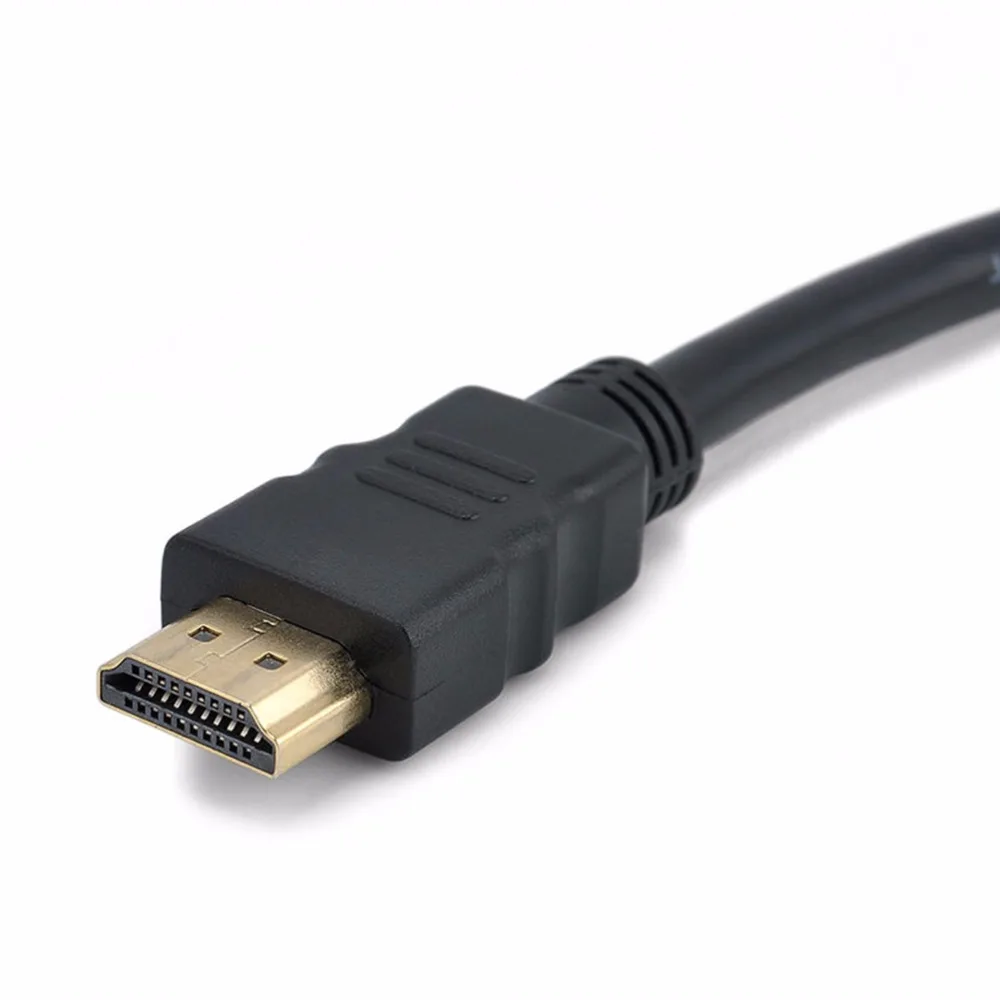 Y-образный разветвитель 1080P HDMI порт кабель-разветвитель 1 штекер-двойной 2 гнезда