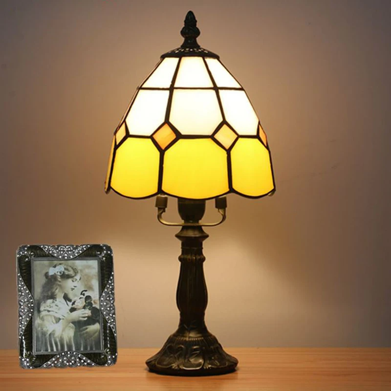 

Tiffanylamp Classic E14 Multi Color Tiffany-style Bedroom Living room Church Glass Table Lamp High quality FREE SHIPPING