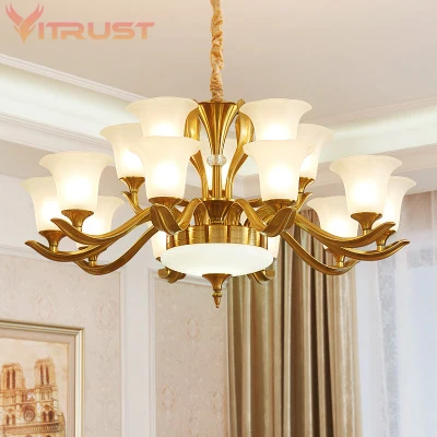 American Copper suspension lamp Modern lighting fixtures suspended lamps Led Chandeliers Lamp Dining Room Hanging Lights Fixture | Лампы и